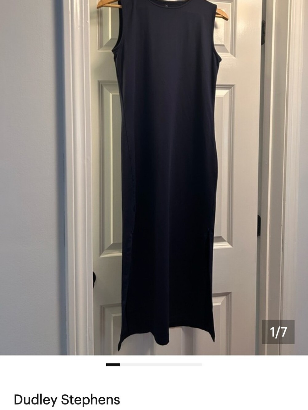 Dudley Stephens Blue Maxi Sheath Dress-M-NWOT